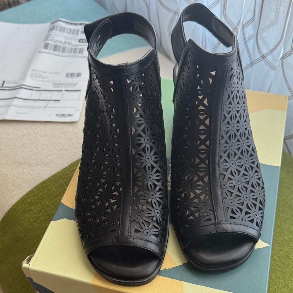 Earth Origins Black Cutout Heels